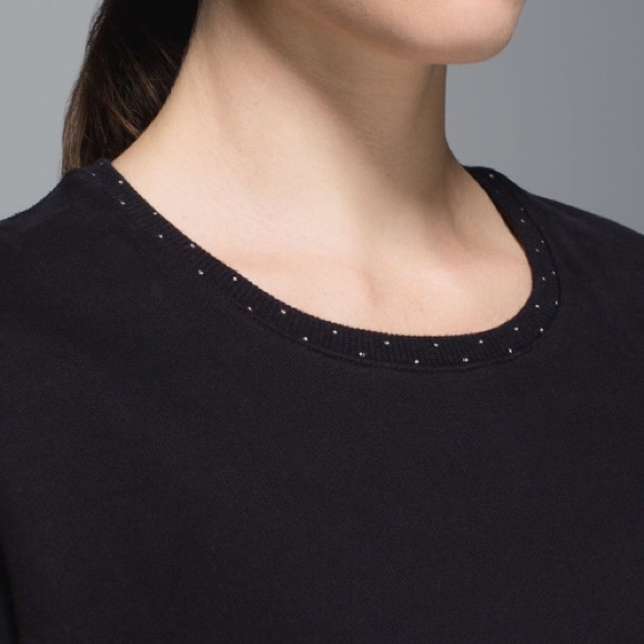 Lululemon Keep Up Crew Black Pullover Sweatshirt sweater - Picture 3 of 11